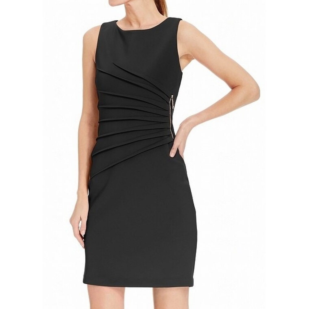 Ivanka Trump Zipper Tank Dress Black